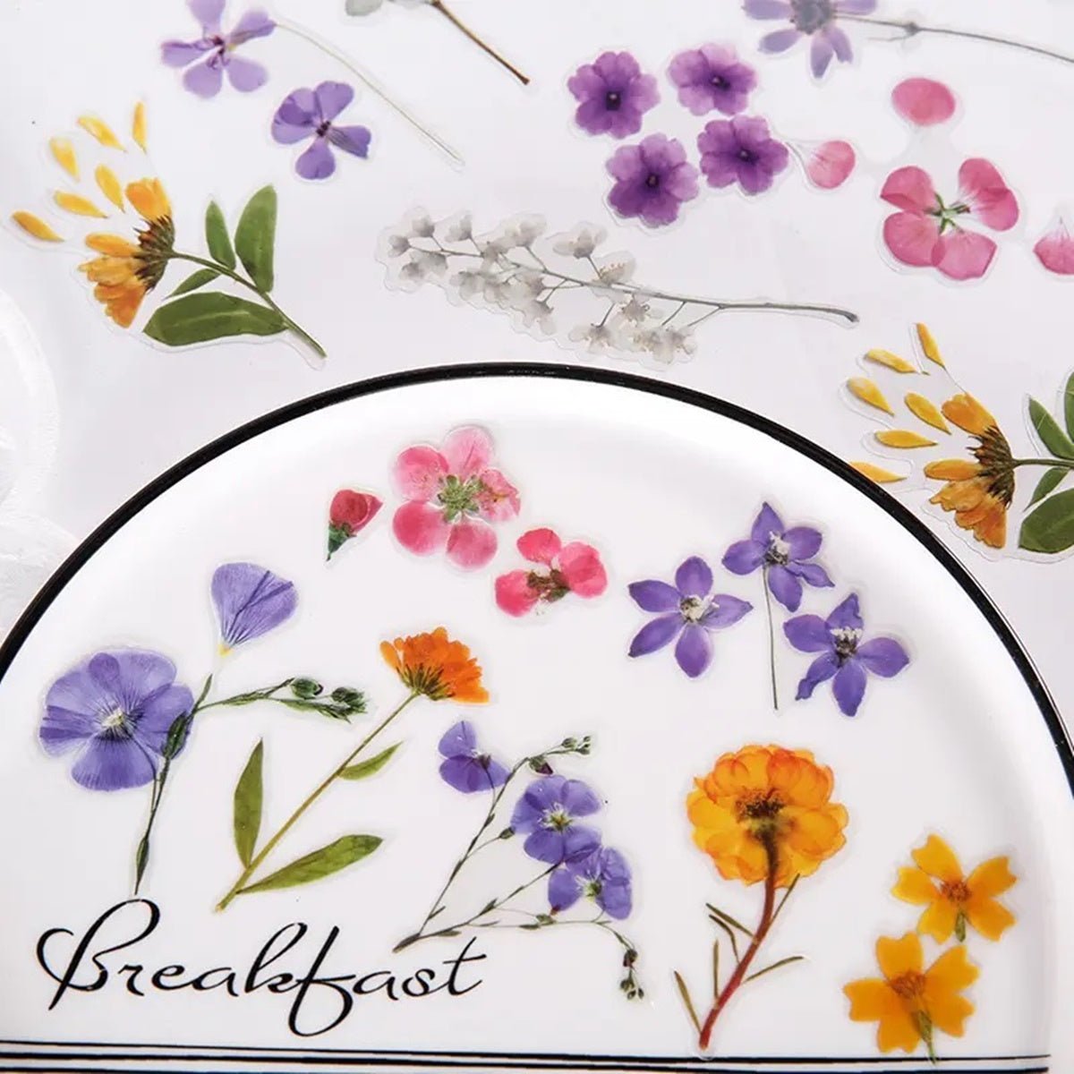 Pretty Flowers sticker set | 40 pcs - Supple Room