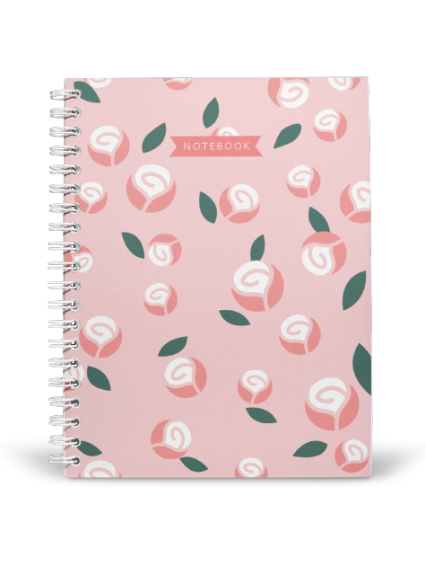 Pretty Roses Notebook | Available in various sizes - Supple Room