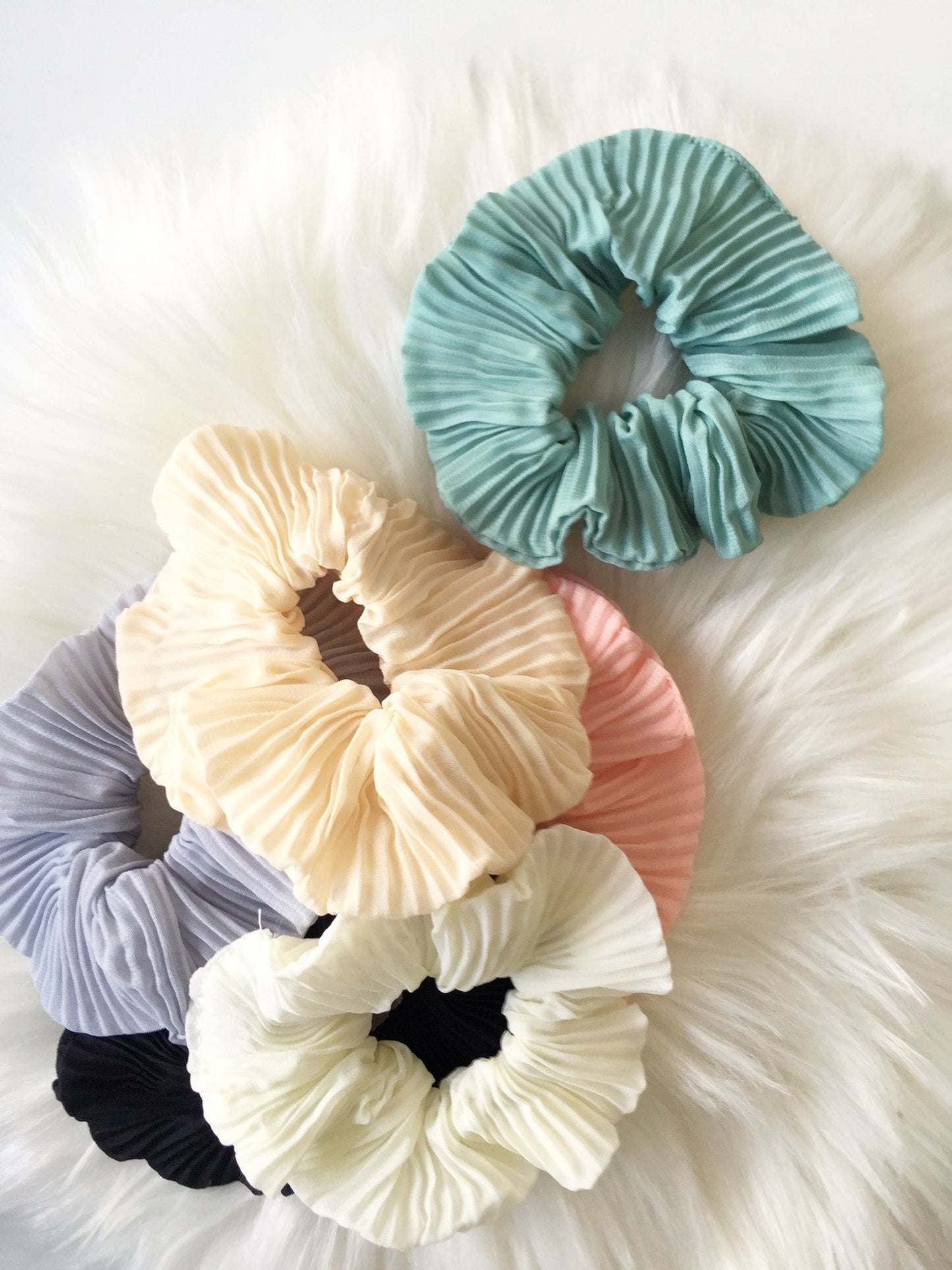 Ribbed Knit Scrunchies | Available in 6 colors - Supple Room