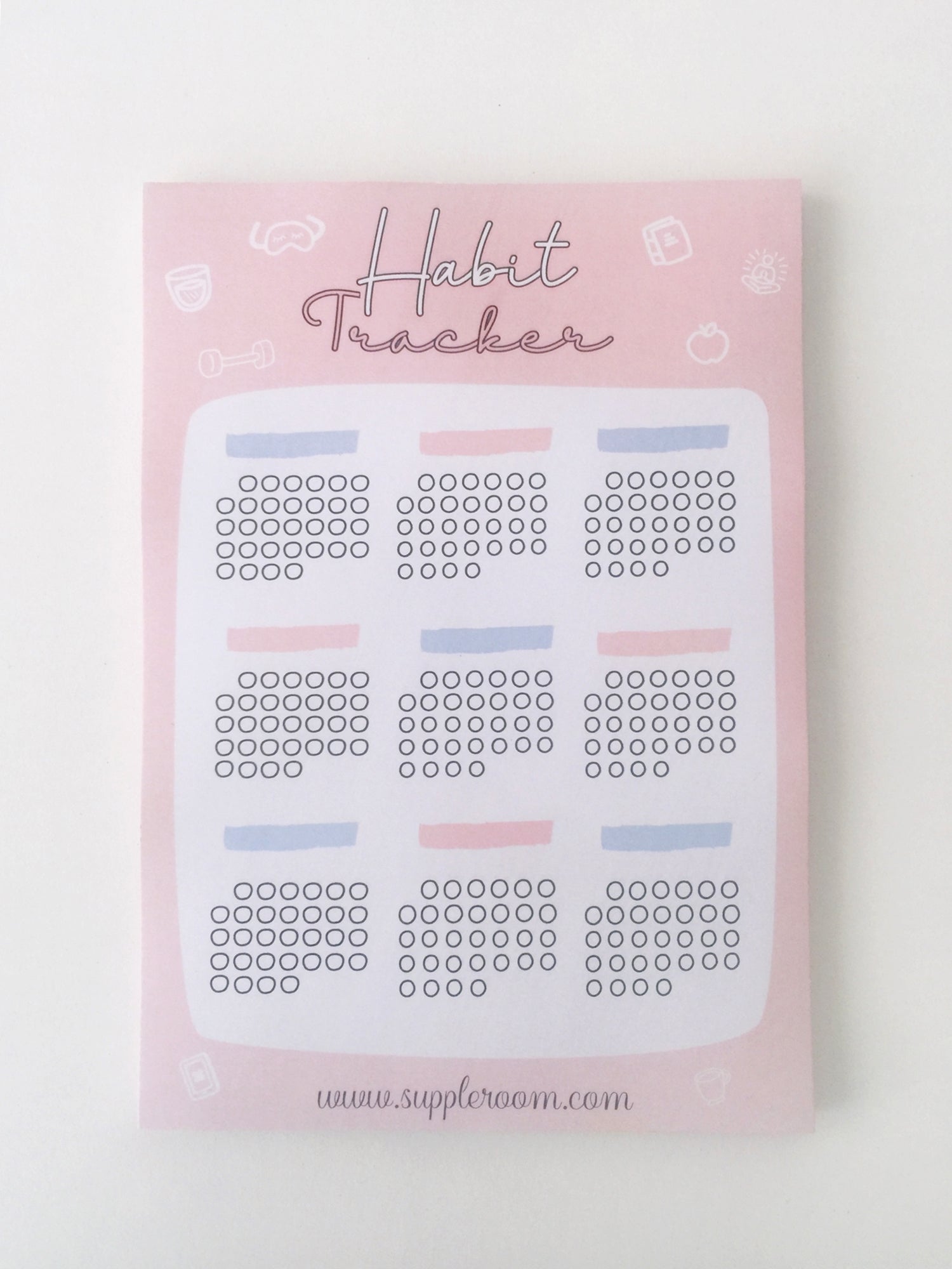Self Care Habit Tracker | A5 size | 50 sheets - Supple Room