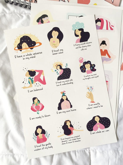 Self Love Stickers | Pack of 4 | A5 Size - Supple Room