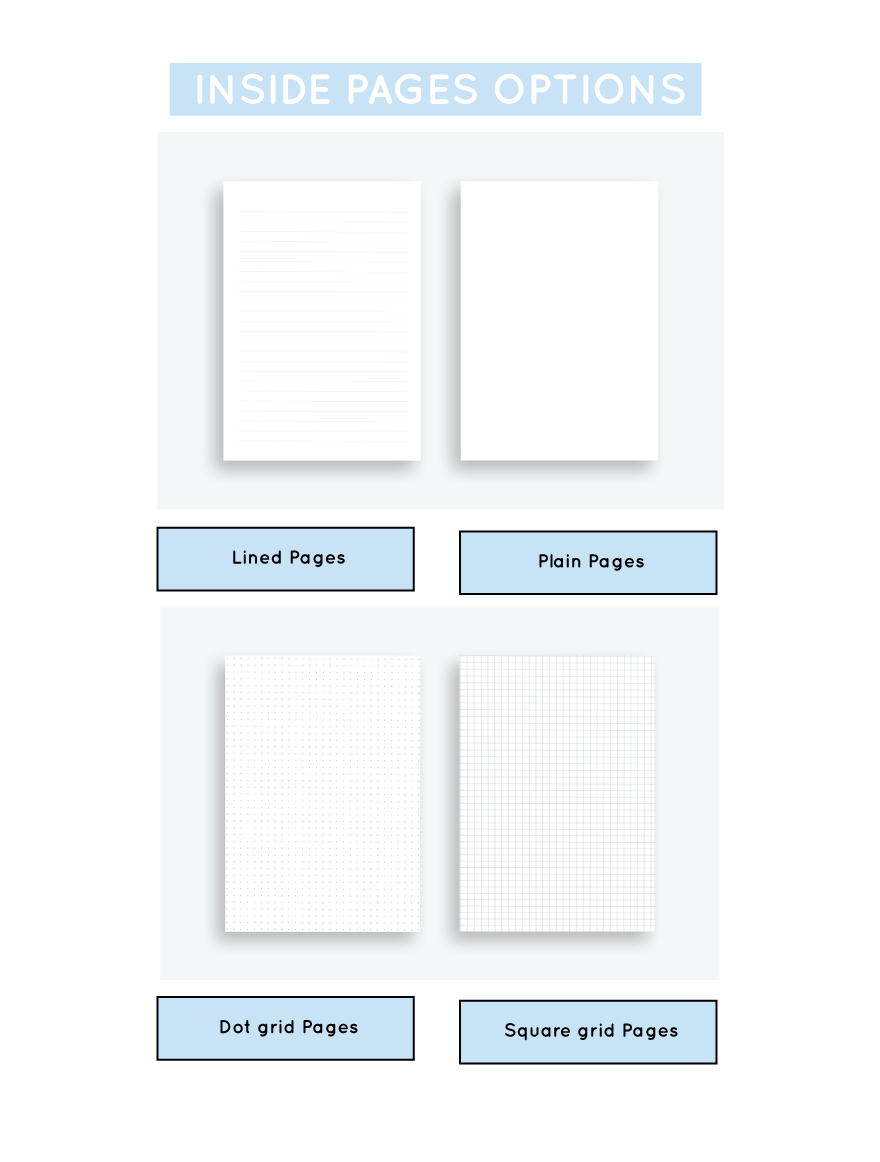 Serene Blue Notebook | Available in various sizes - Supple Room
