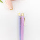 Set of 2 Hexagonal Pastel pens | Lavender and Purple | Ballpoint black ink - Supple Room