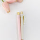 Set of 2 Hexagonal Pastel pens | Pink & Green | Ballpoint black ink - Supple Room