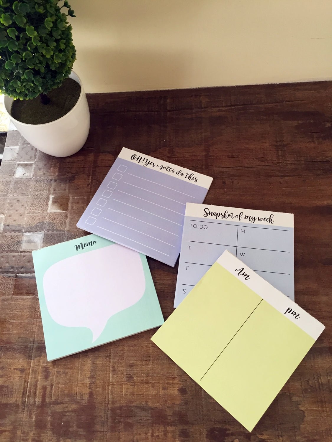 Smart little Planners | Daily/Weekly/Memo Pad/To do | 40 sheets each - Supple Room