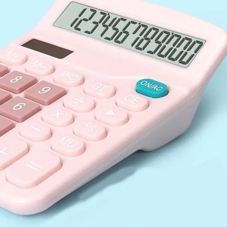 Soft Pastel 12 Digit Portable Calculator | 2 colors available - Supple Room