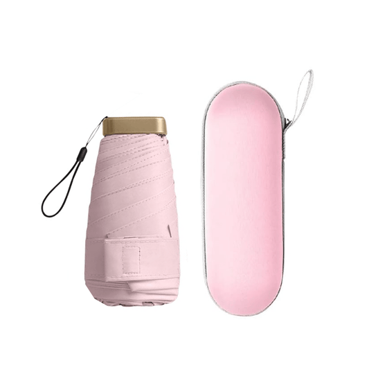 Soft Pastel Pink capsule umbrella with Box | For rains and sunny day - Supple Room