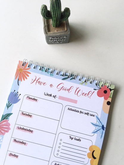 Spring Daily/Weekly Planner | A5 Size | 50 sheets each | Spiral - Supple Room