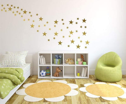 Starry Wall Decals | Geometric Room Décor | 55 Pcs - Supple Room
