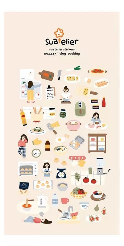 Suatelier Stickers | Korean Lifestyle Stickers - Supple Room