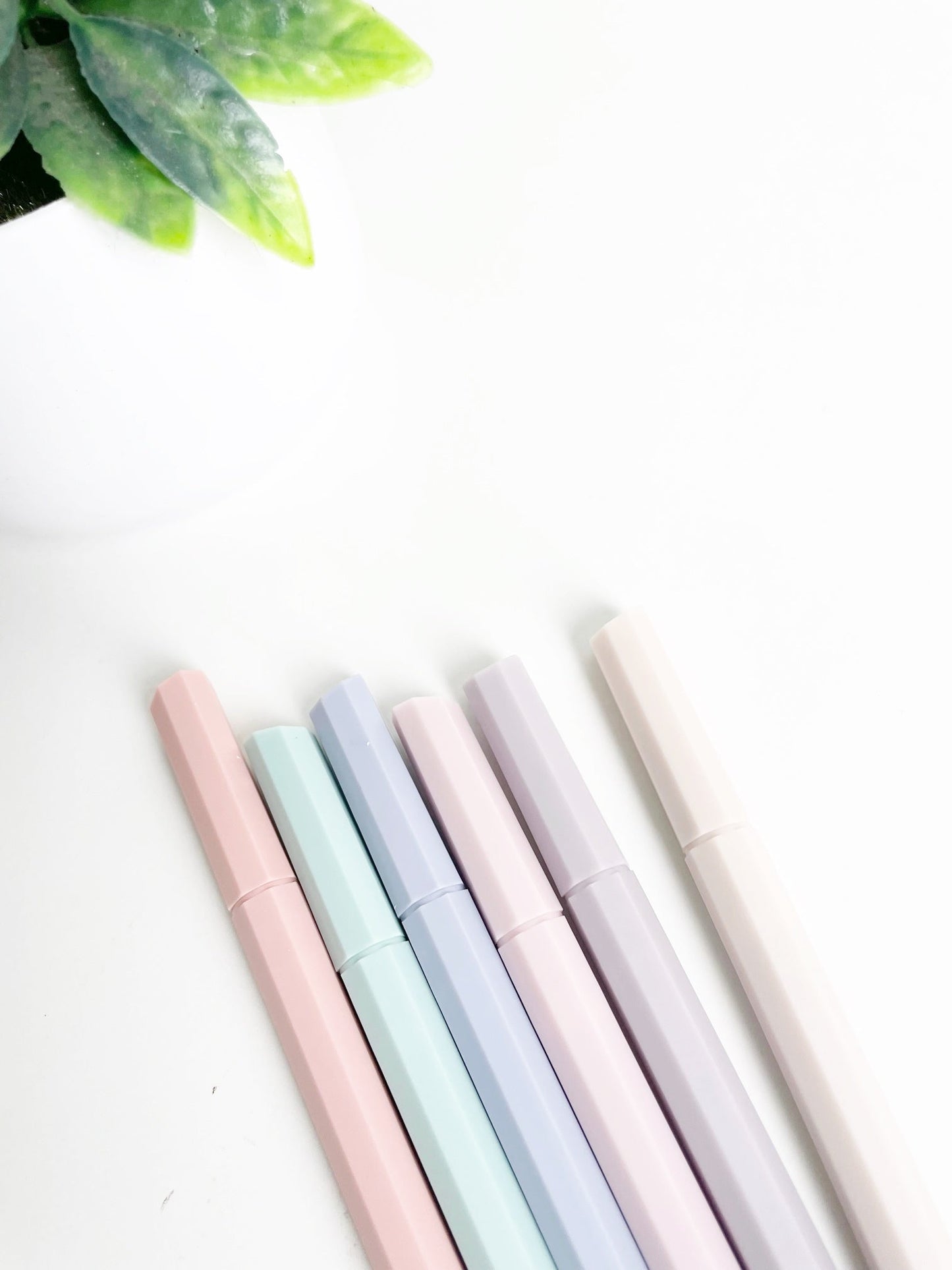 Super Soft Hexagonal Pastel Marker/ Highlighters | 6 colors - Supple Room