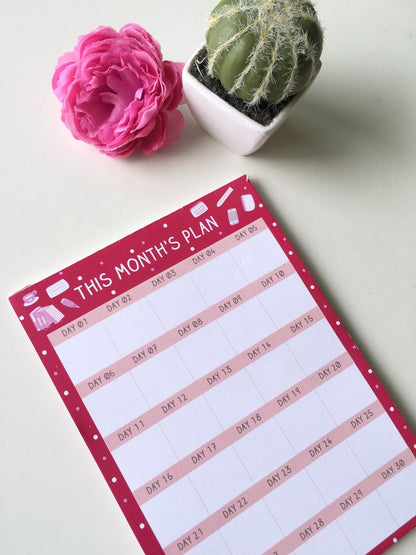 Sweet Ruby Daily/ Weekly/Monthly Planners | A5 Size | 50 sheets each - Supple Room