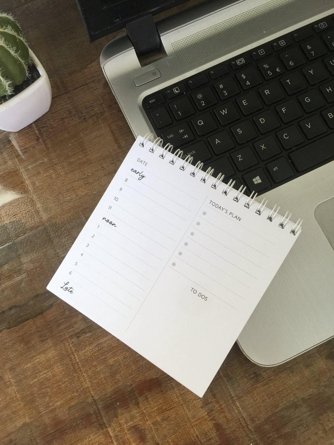 Things I have to do Today Planner | 5x5" | 50 Sheets Spiral Pad - Supple Room