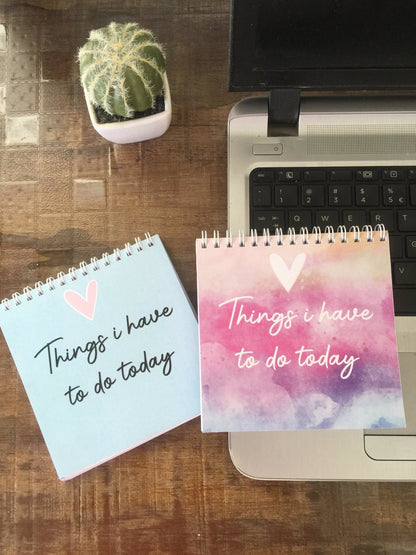 Things I have to do Today Planner | 5x5" | 50 Sheets Spiral Pad - Supple Room