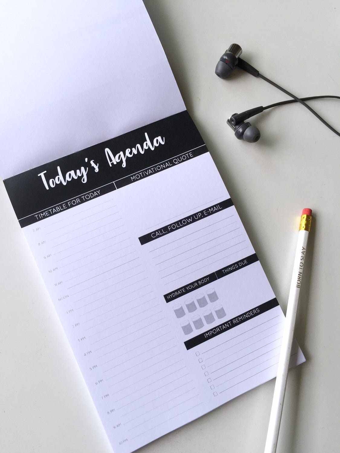 Today's Agenda- Daily Planner | A5 Size - Supple Room
