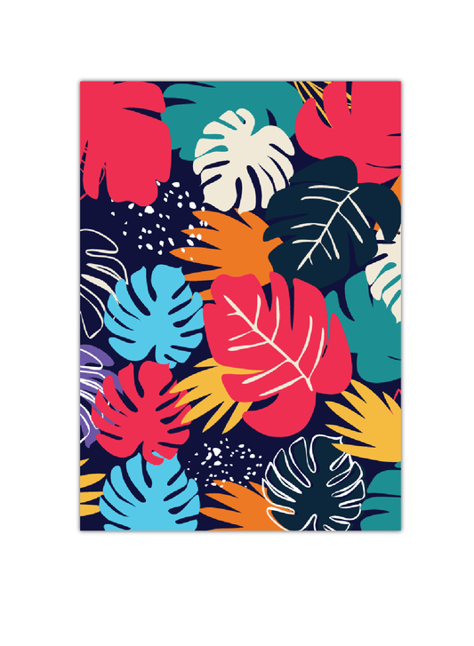 Tropical Leaves Notebook | Available in various sizes - Supple Room
