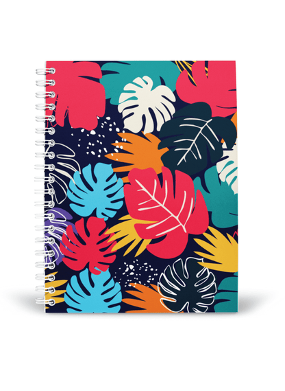 Tropical Leaves Notebook | Available in various sizes - Supple Room