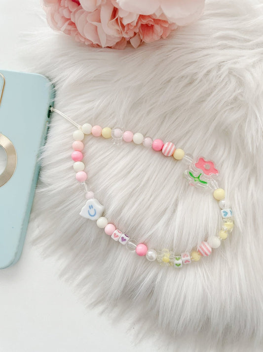 Tulip kiss beaded charm wrist Strap accessory for phone/bag/tablet - Supple Room
