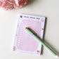 Twee Peach To do List / Notepad | 50 sheets each - Supple Room