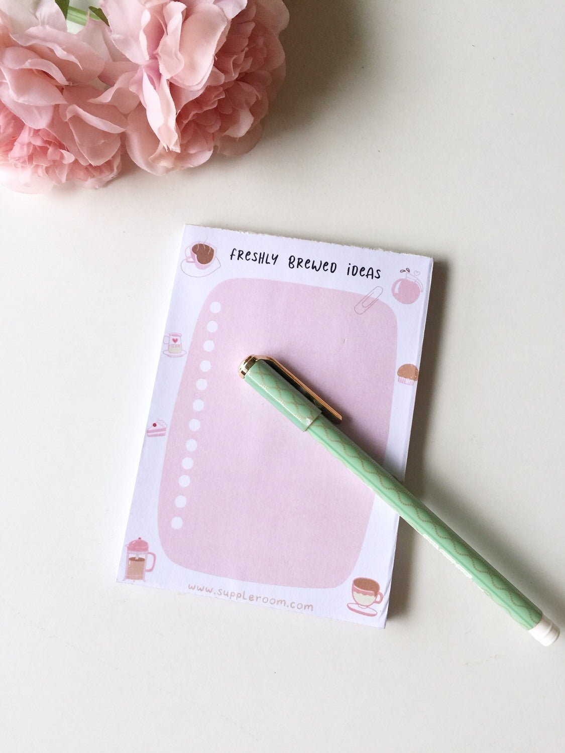 Twee Peach To do List / Notepad | 50 sheets each - Supple Room