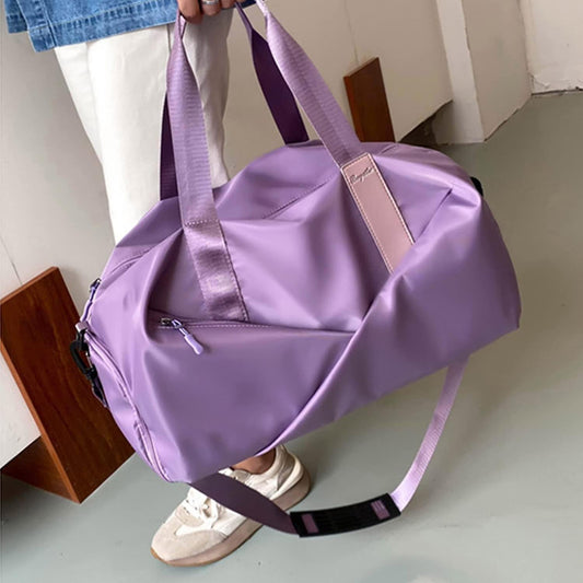 Twilight Lavender Modern Chic Travel/Gym/Swim Bag - Supple Room