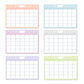 Undated Monthly Planner Pad | 48 Tear off Sheets | A4 Size - Supple Room