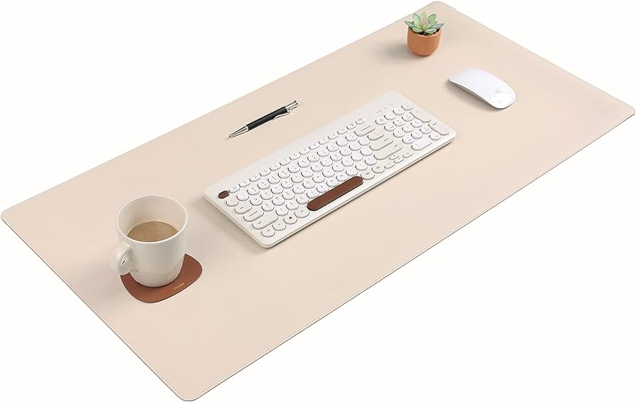 Vegan Leather Aesthetic Desk mat 90x30 cm Supple Room