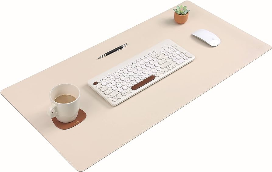 Vegan Leather Aesthetic Desk mat | 90x30 cm - Supple Room