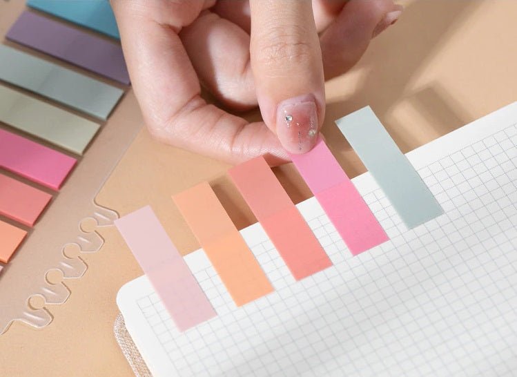 Vintage Translucent Index Sticky Note Page Tabs/ Markers for annotation and notes - Supple Room