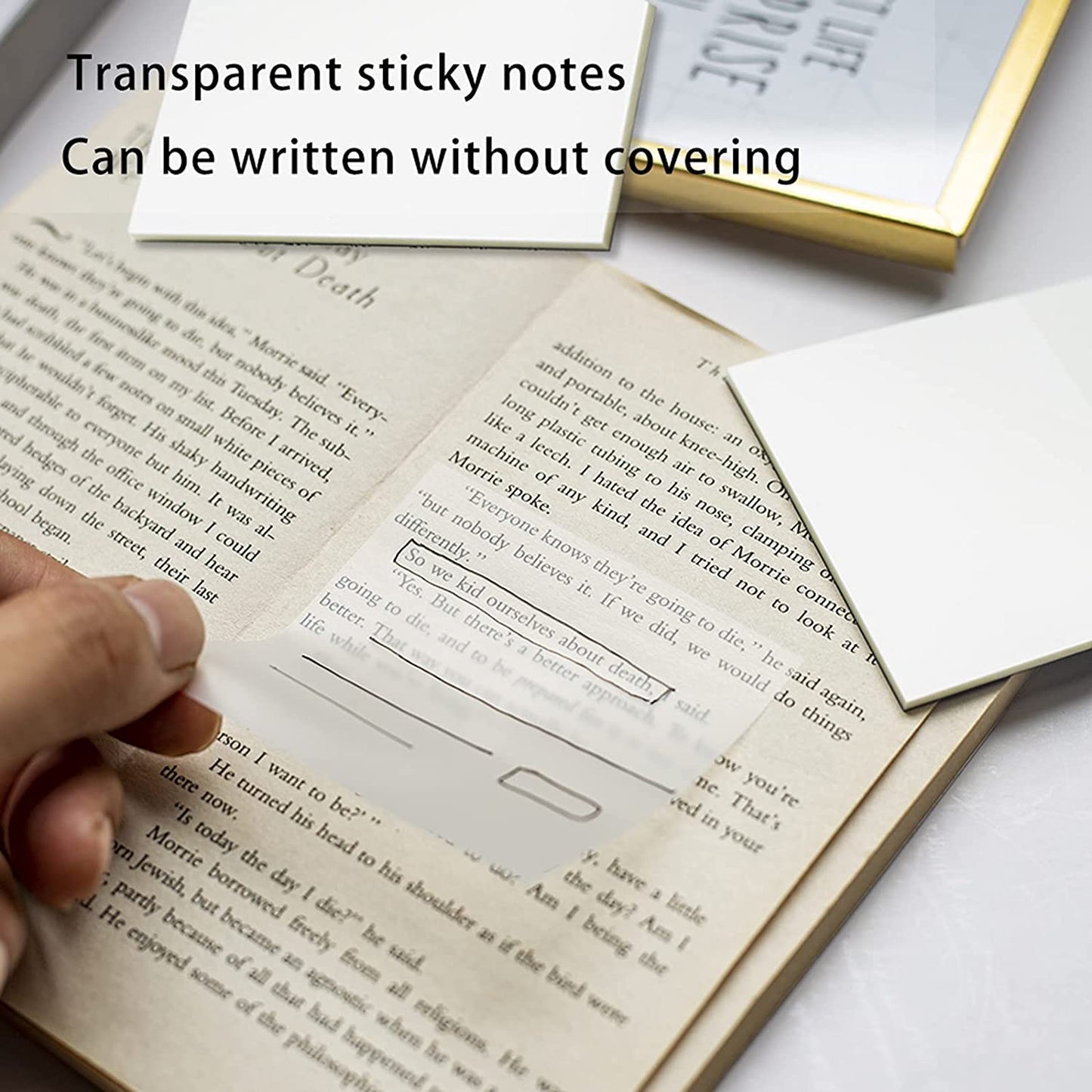 Viral Transparent Matte Sticky Notes | 7.5x7.5 cm - Supple Room