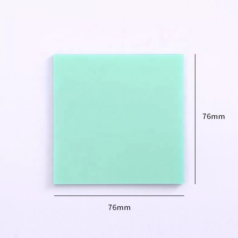 Viral Transparent Matte Sticky Notes | 7.5x7.5 cm - Supple Room