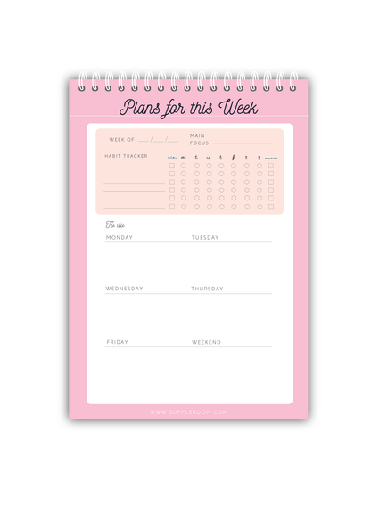 Weekly Planner | 50 Sheets Pad - Supple Room