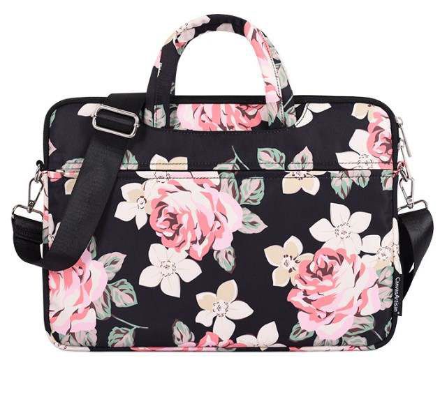 Whispering Roses Laptop Messenger Bag | Available in 2 sizes - Supple Room