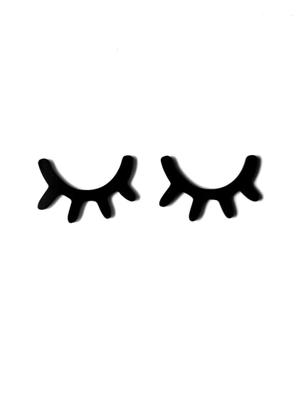 Wooden pair of Dreamy Eyelashes Wall decor | 6"x 4" - Supple Room