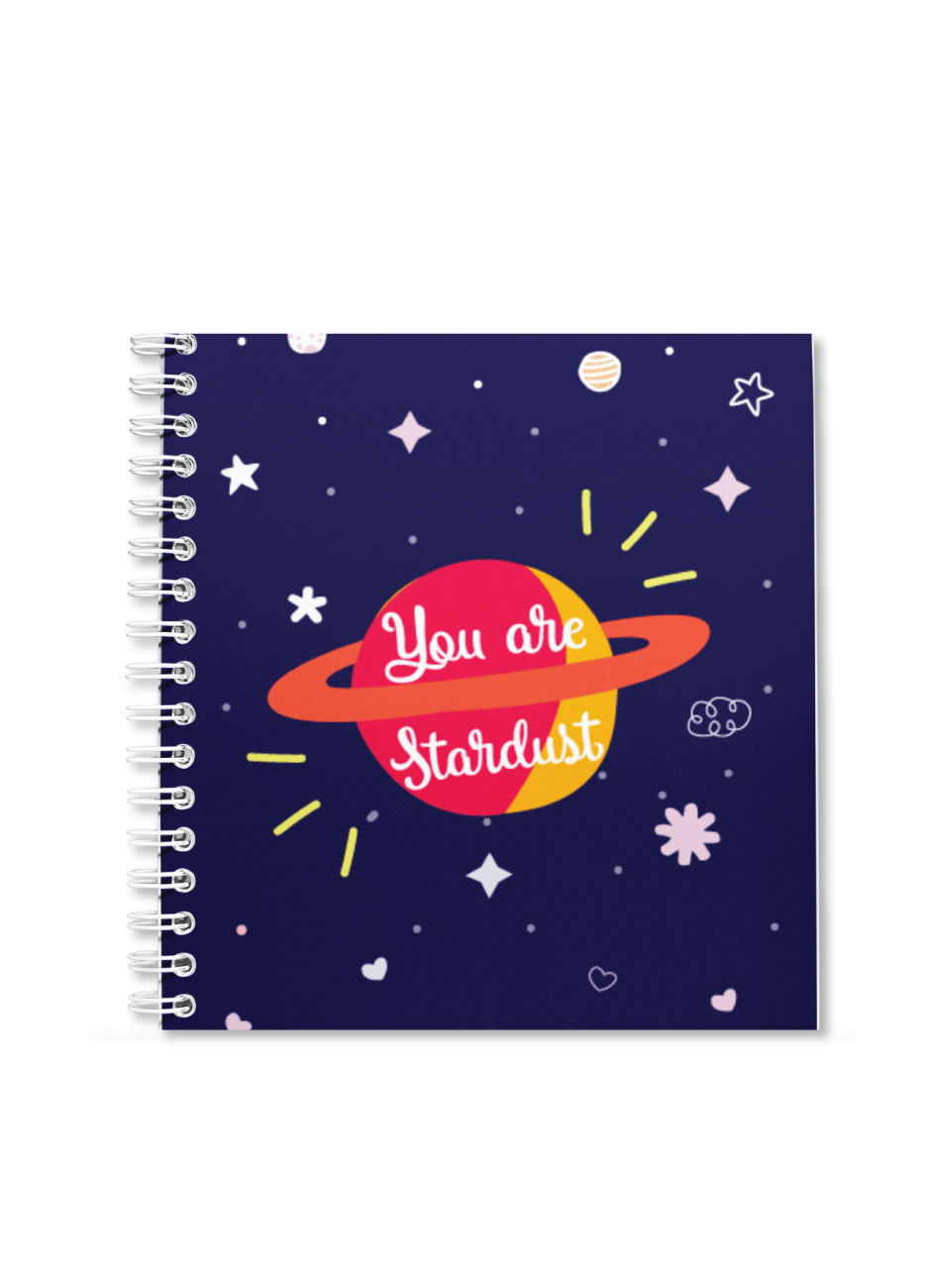 You are Stardust (Navy Blue) Notebook | Available in various sizes - Supple Room