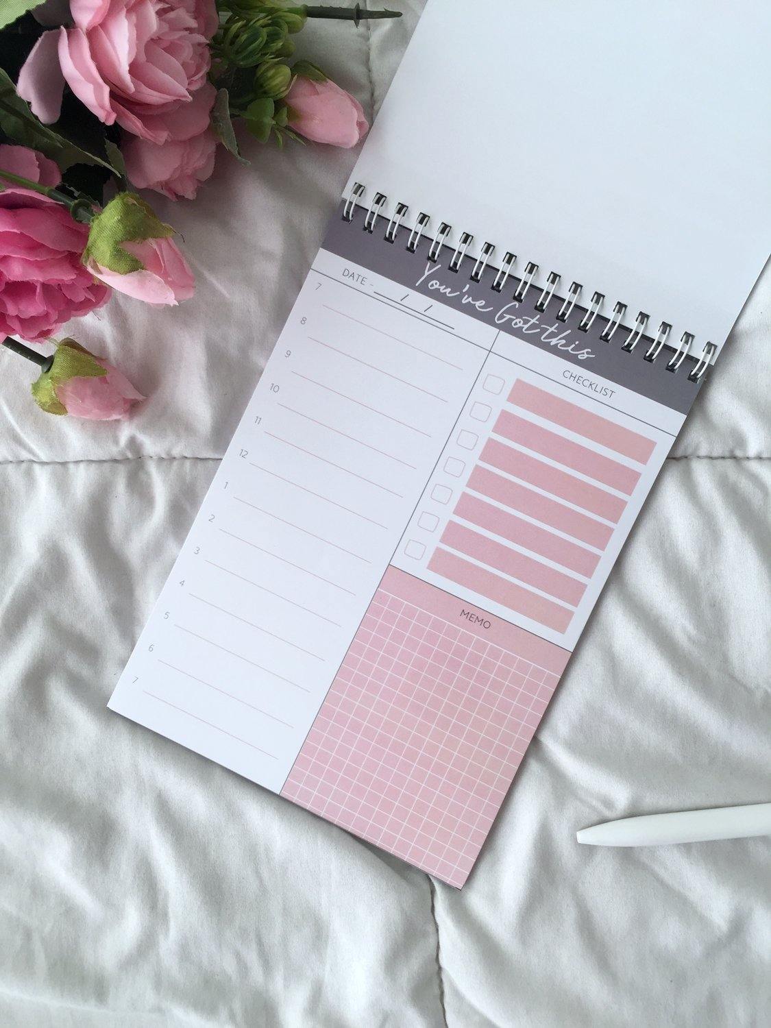 You've Got this Daily Planner | A5 Size | 50 Sheets Spiral Pad - Supple Room